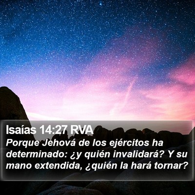 Isaías 14:27 RVA Bible Verse Image