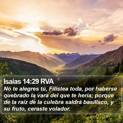 Isaías 14:29 RVA Bible Verse Image