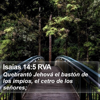 Isaías 14:5 RVA Bible Verse Image