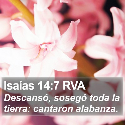 Isaías 14:7 RVA Bible Verse Image