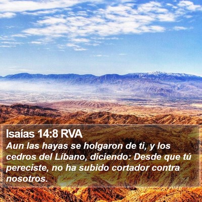 Isaías 14:8 RVA Bible Verse Image