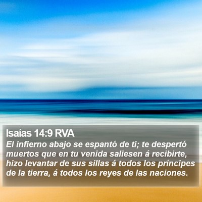Isaías 14:9 RVA Bible Verse Image