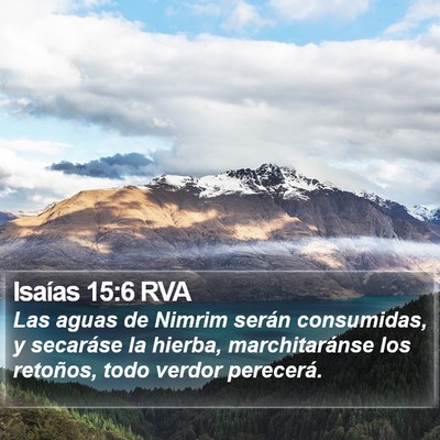 Isaías 15:6 RVA Bible Verse Image