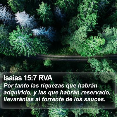 Isaías 15:7 RVA Bible Verse Image