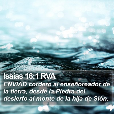 Isaías 16:1 RVA Bible Verse Image
