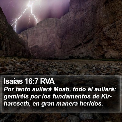 Isaías 16:7 RVA Bible Verse Image