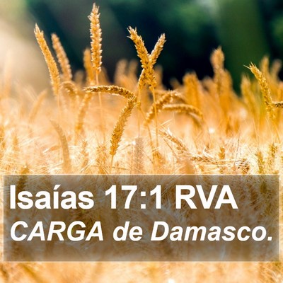 Isaías 17:1 RVA Bible Verse Image