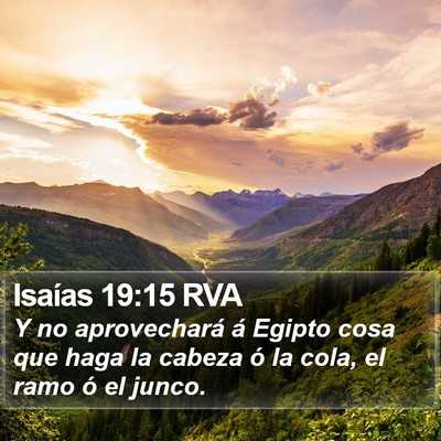 Isaías 19:15 RVA Bible Verse Image