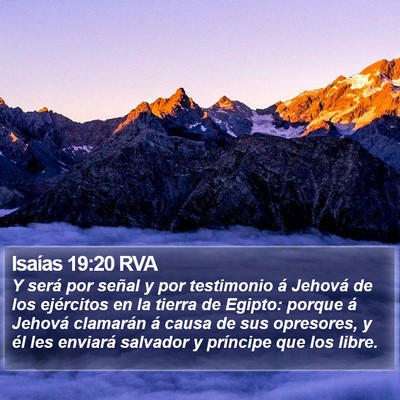 Isaías 19:20 RVA Bible Verse Image