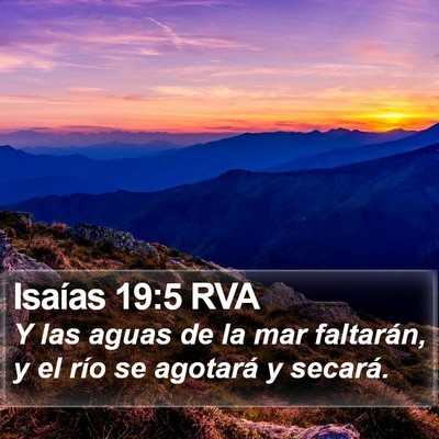 Isaías 19:5 RVA Bible Verse Image