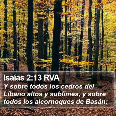 Isaías 2:13 RVA Bible Verse Image