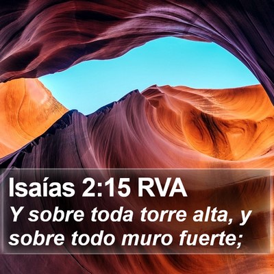 Isaías 2:15 RVA Bible Verse Image