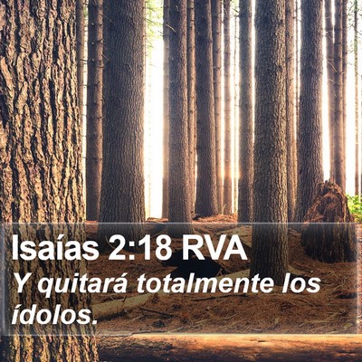 Isaías 2:18 RVA Bible Verse Image