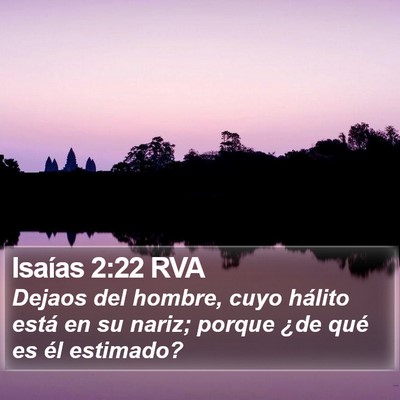 Isaías 2:22 RVA Bible Verse Image