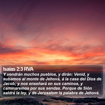 Isaías 2:3 RVA Bible Verse Image