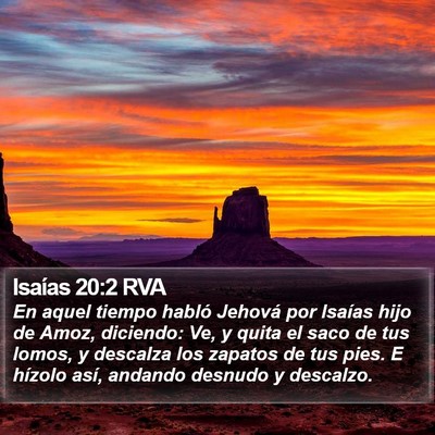 Isaías 20:2 RVA Bible Verse Image