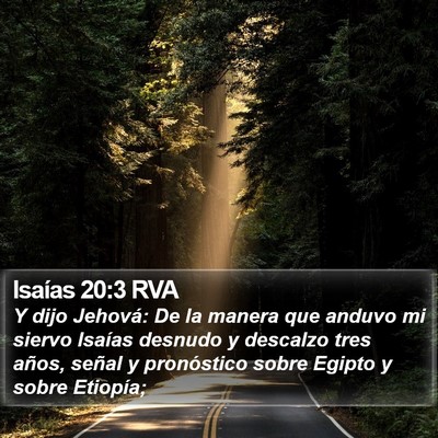 Isaías 20:3 RVA Bible Verse Image