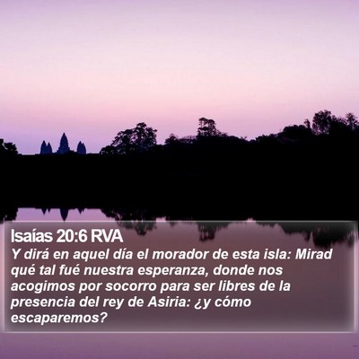 Isaías 20:6 RVA Bible Verse Image