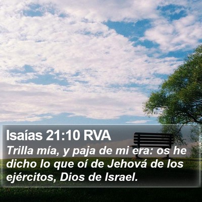 Isaías 21:10 RVA Bible Verse Image