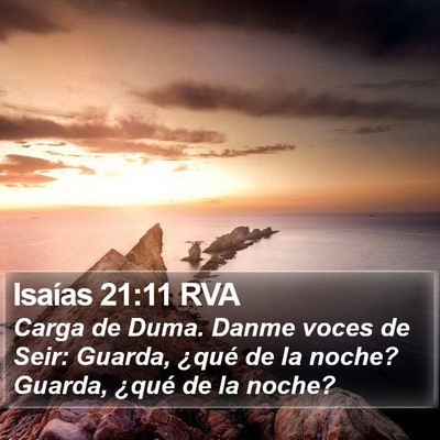 Isaías 21:11 RVA Bible Verse Image