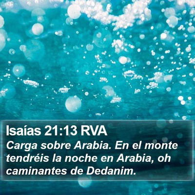 Isaías 21:13 RVA Bible Verse Image