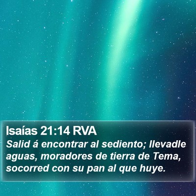 Isaías 21:14 RVA Bible Verse Image
