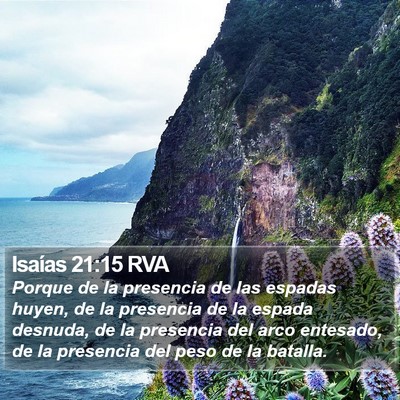 Isaías 21:15 RVA Bible Verse Image