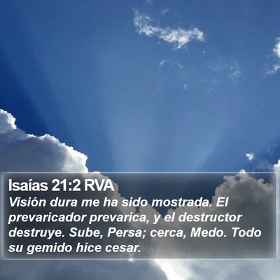 Isaías 21:2 RVA Bible Verse Image