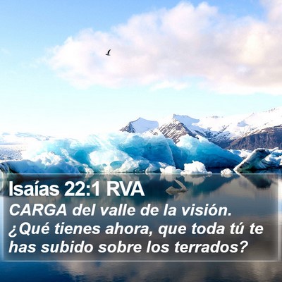 Isaías 22:1 RVA Bible Verse Image