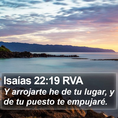 Isaías 22:19 RVA Bible Verse Image