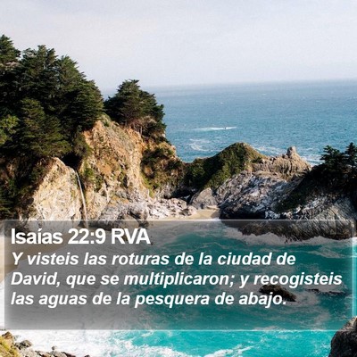 Isaías 22:9 RVA Bible Verse Image