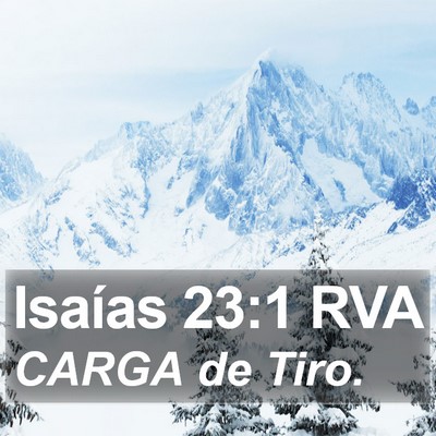 Isaías 23:1 RVA Bible Verse Image