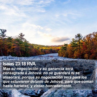 Isaías 23:18 RVA Bible Verse Image