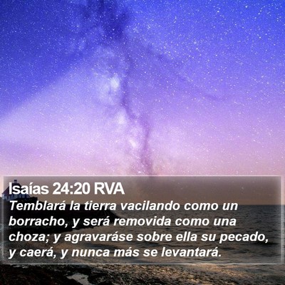 Isaías 24:20 RVA Bible Verse Image