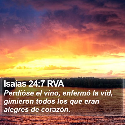 Isaías 24:7 RVA Bible Verse Image
