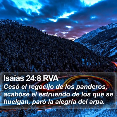 Isaías 24:8 RVA Bible Verse Image