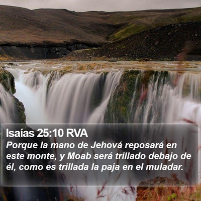 Isaías 25:10 RVA Bible Verse Image