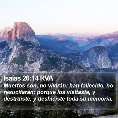 Isaías 26:14 RVA Bible Verse Image