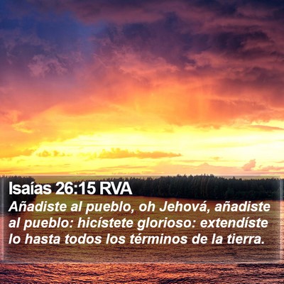 Isaías 26:15 RVA Bible Verse Image