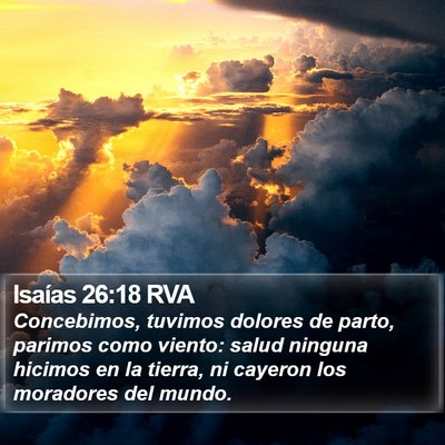 Isaías 26:18 RVA Bible Verse Image