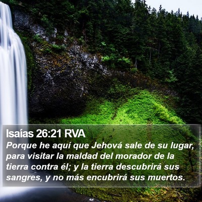 Isaías 26:21 RVA Bible Verse Image