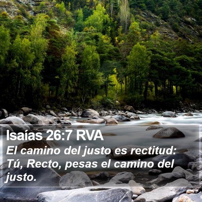 Isaías 26:7 RVA Bible Verse Image