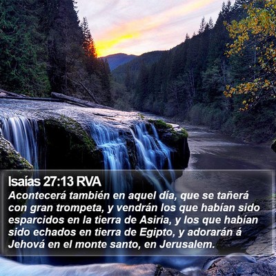 Isaías 27:13 RVA Bible Verse Image