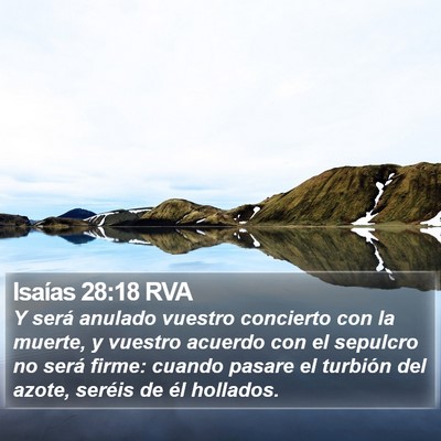 Isaías 28:18 RVA Bible Verse Image