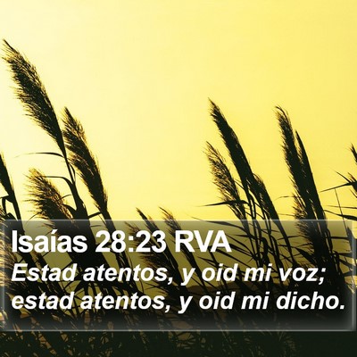 Isaías 28:23 RVA Bible Verse Image