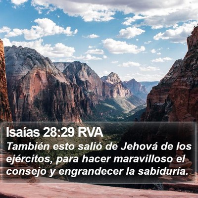 Isaías 28:29 RVA Bible Verse Image
