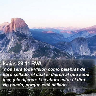Isaías 29:11 RVA Bible Verse Image