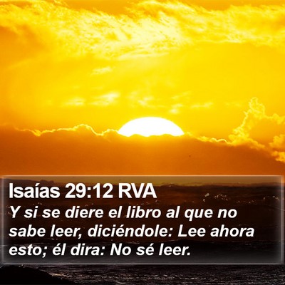 Isaías 29:12 RVA Bible Verse Image