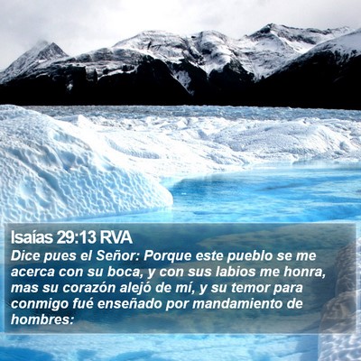 Isaías 29:13 RVA Bible Verse Image