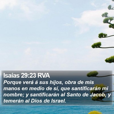 Isaías 29:23 RVA Bible Verse Image